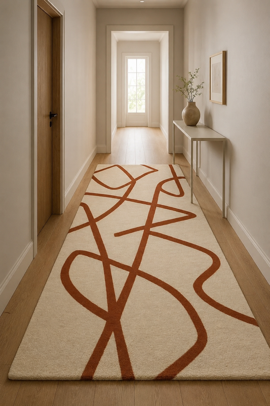 Hibachi Hand Tufted Runner Carpet & Rug