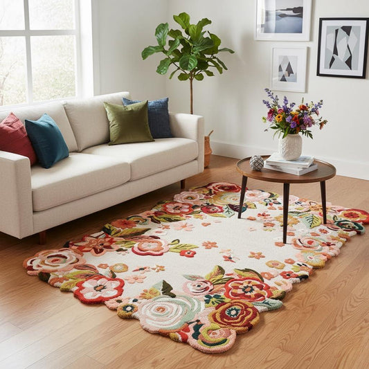 Forest Foliage Irregular Carpet & Rug