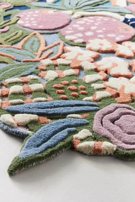 Opal Foliage Irregular Carpet & Rug