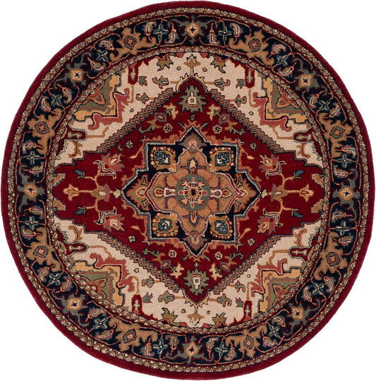 Sarouk Persian Tufted Round Carpet