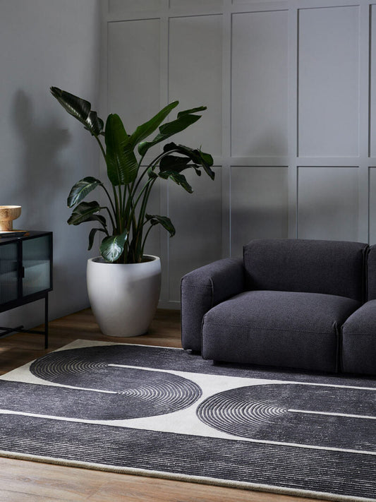 Viper - Ink Hand Tufted New Zealand Wool Rug
