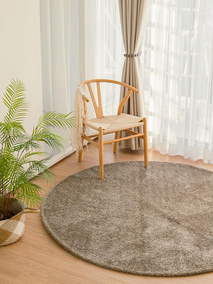 Round Shaggy Carpets
