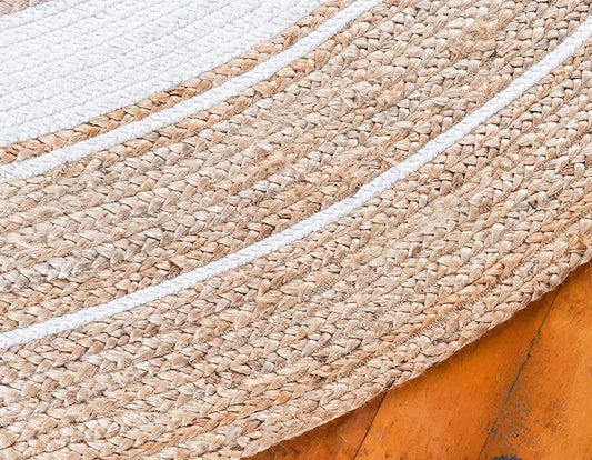 Crest Round Jute Carpet & Rugs
