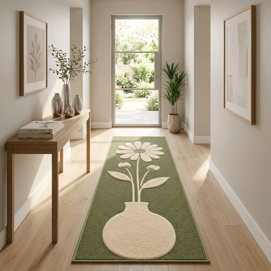 Koi Hand Tufted Runner Carpet & Rug