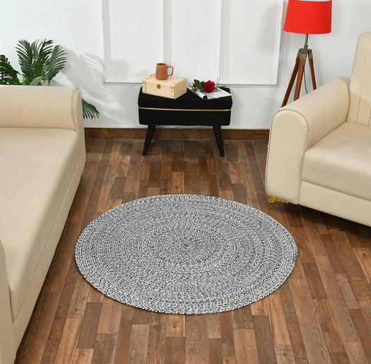 Petal Round Jute Carpet & Rugs