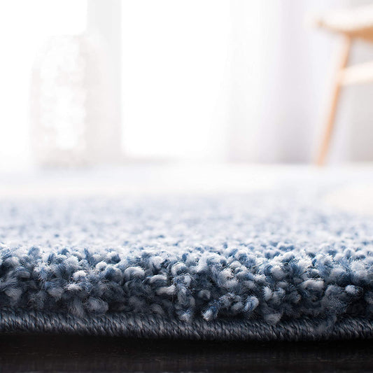 Blue Orbit Shaggy Carpet