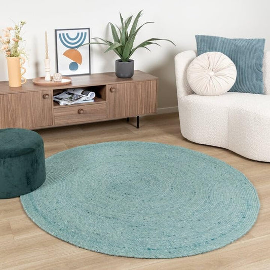 Lotus Round Jute Carpet & Rugs