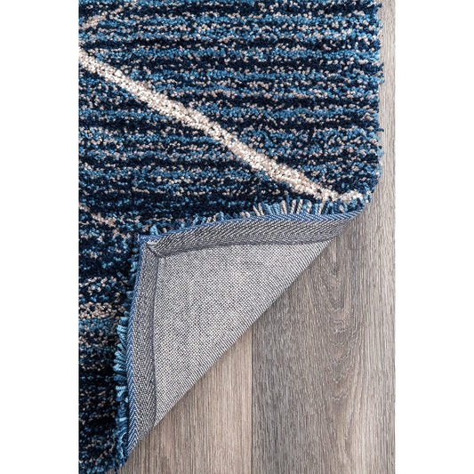 Blue Cross mixture Shaggy Carpet