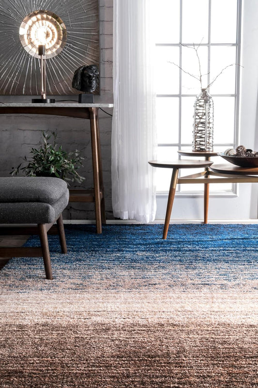 Blue mixture Shaggy Carpet