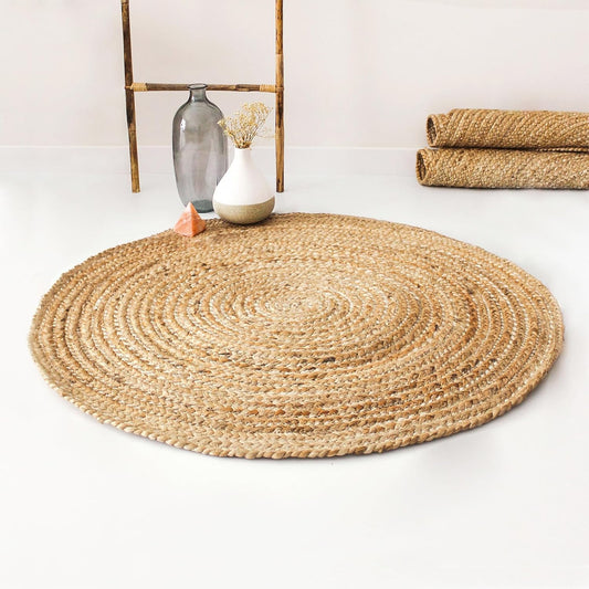Haze Round Jute Carpet & Rugs