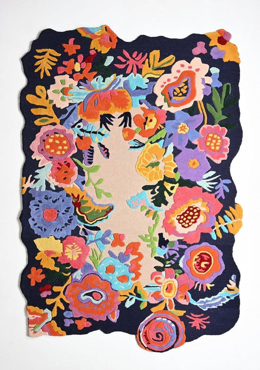 Aura Foliage Irregular Carpet & Rug