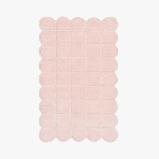 Baby Pink Loom Irregular Carpet & Rug