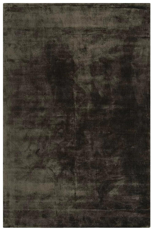 Brown Moonlit Weave Viscose Silk Hand-Tufted Rug