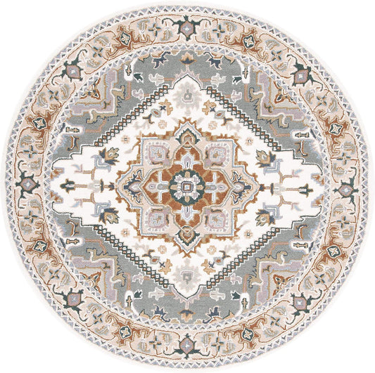 Farahan Persian Tufted Round Carpet