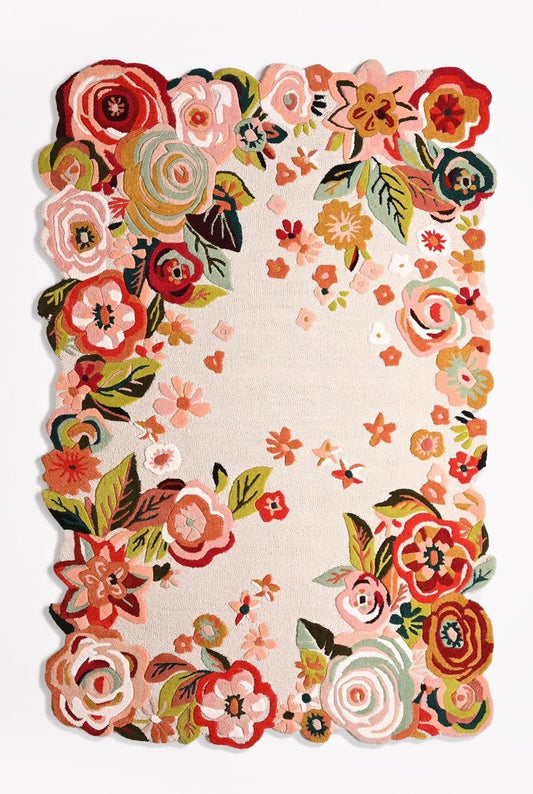 Forest Foliage Irregular Carpet & Rug