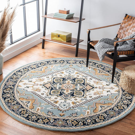 Kashan Persian Tufted Round Carpet
