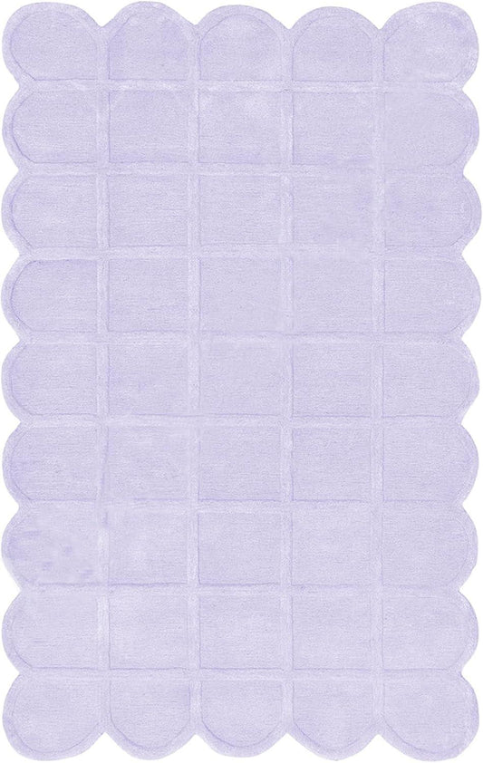 Lite Purple Aura Irregular Carpet & Rug