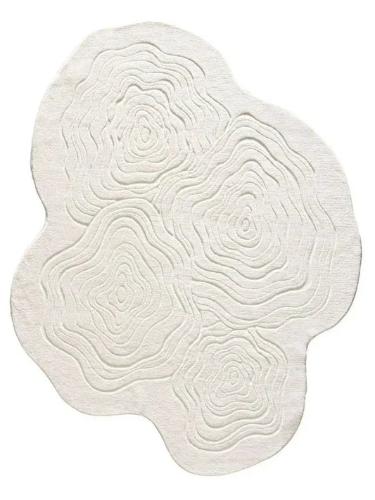 Luxe Ivory Irregular Carpets & Rug
