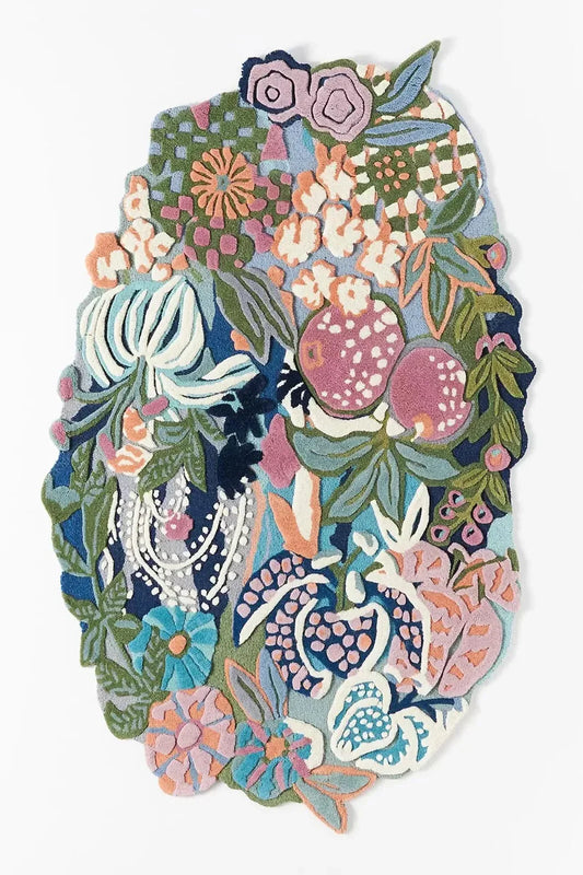 Opal Foliage Irregular Carpet & Rug