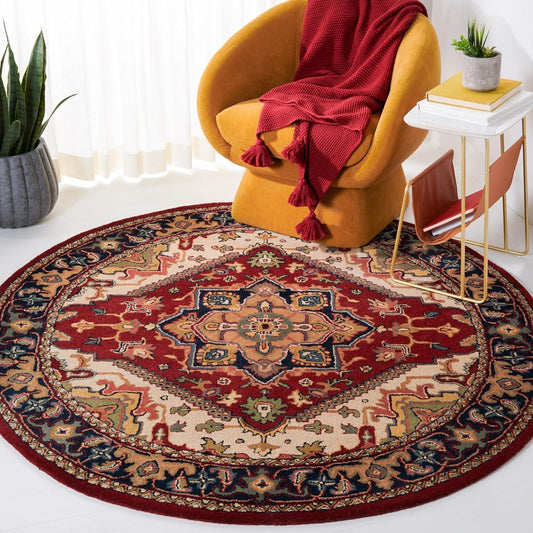 Sarouk Persian Tufted Round Carpet