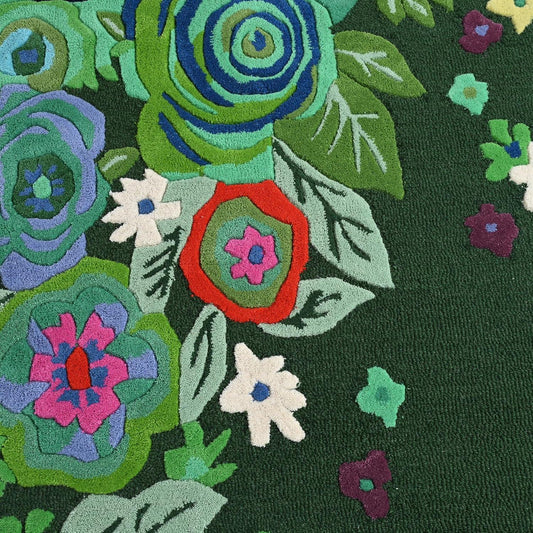 Serene Foliage Irregular Carpet & Rug