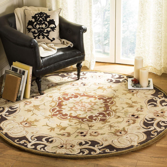 Sultani Persian Tufted Round Carpet