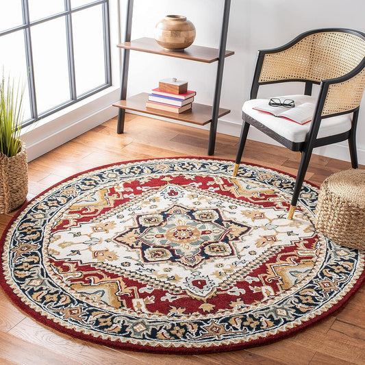 Tabriz Persian Tufted Round Carpet