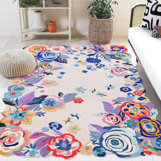Willow Foliage Irregular Carpet & Rug