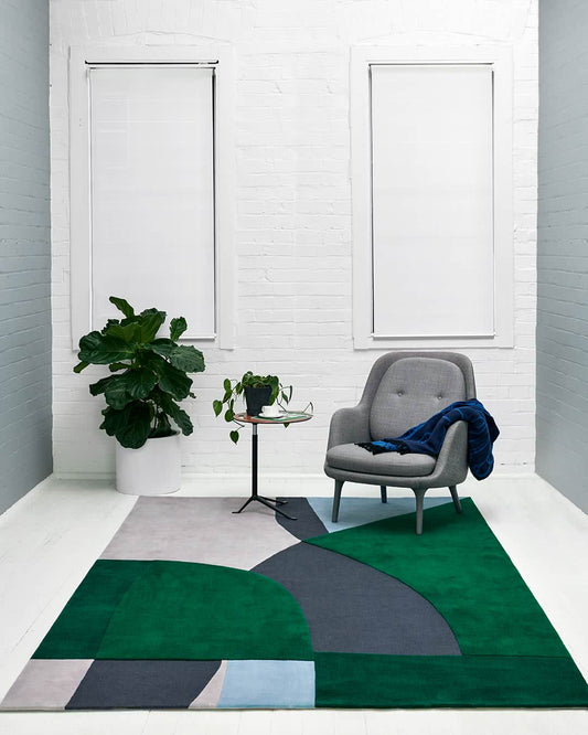 Amber Hand Tufted New Zealand Wool Designer Carpet