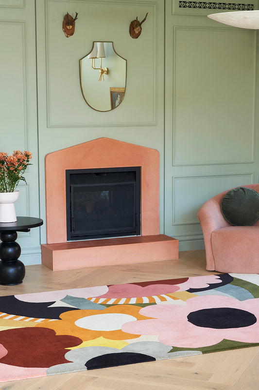 Jumble Garden Hand Tufted New Zealand Wool Rug