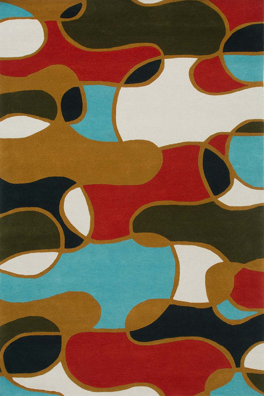 Psych Hand Tufted New Zealand Wool Rug